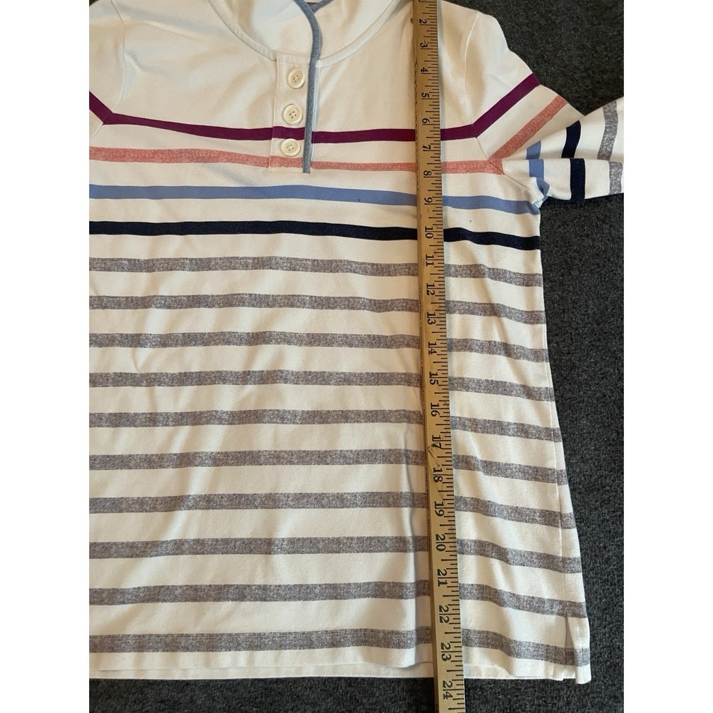 T by Talbots Pullover Sweatshirt Women's Striped Size Small Petite - Picture 7 of 9